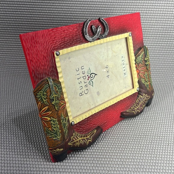 Western Cowboy Picture Frame For A 4"x6" Photo - Picture 5 of 5